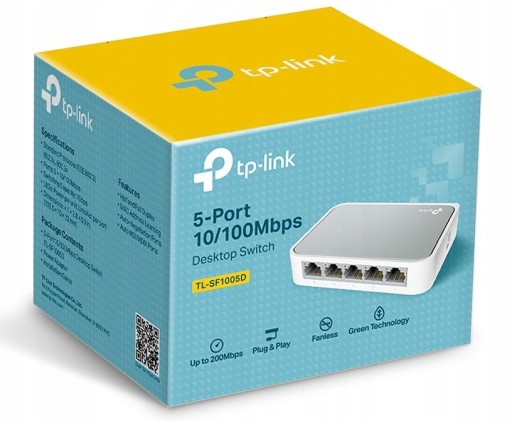 Коммутатор TP-LINK TL-SF1005D 200 Мбит/с 5xLAN