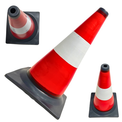 PACHOŁEK DROGOWY SŁUPEK OSTRZEGAWCZY 40CM WAGA 1KG WYTRZYMAŁY TWARDY