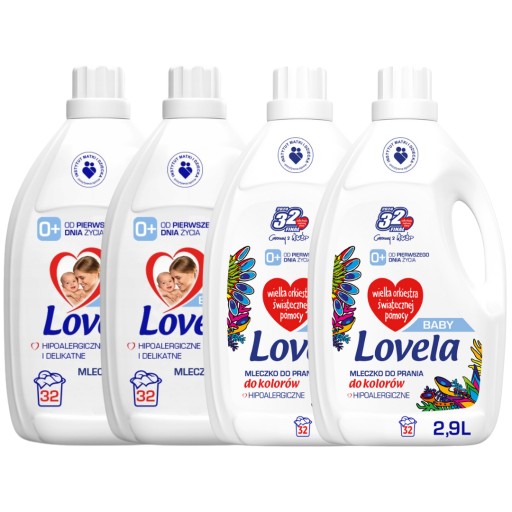 Молочко для стирки LOVELA Baby White, 2,9 л, 4 шт.