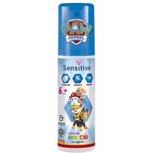 SPRAY Na Komary Kleszcze Meszki Psi Patrol Sensitive Dla Dzieci 6m+ Vaco x2
