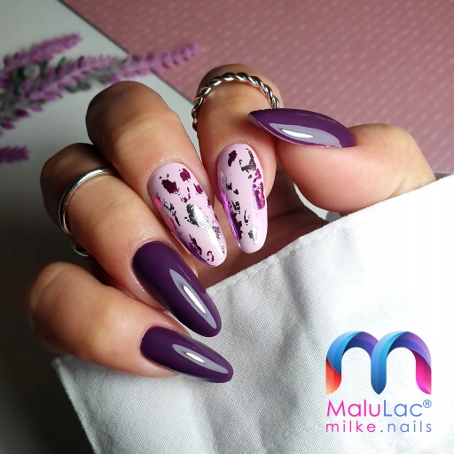 MaluLac Zestaw 5x lakier hybrydowy + 5x pilnik łódka 100/180 gratis