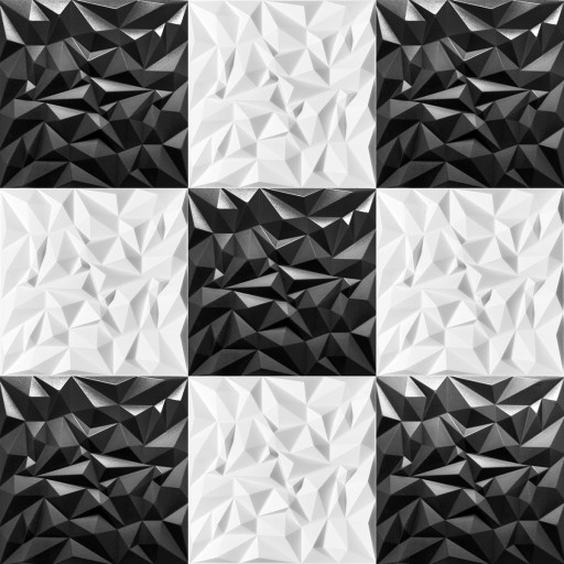 Черные настенно-потолочные коробки AMETYST 3D