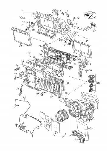 ZBAT0084D03 НА МОТОРЕ ОБОГРЕВАТЕЛЯ AUDI A4 B9 8W