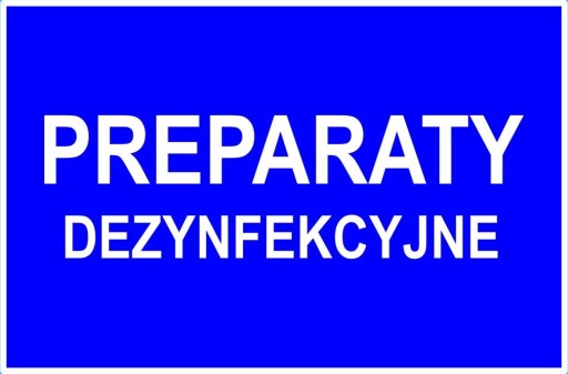 Nr.15 PREPARATY DEZYNFEKCYJNE TABLICA OSTRZEGAWCZA