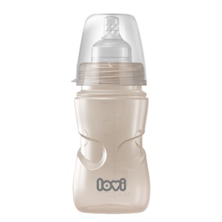 LOVI Butelka Trends 250 ml Beż ze smoczkiem 3m+