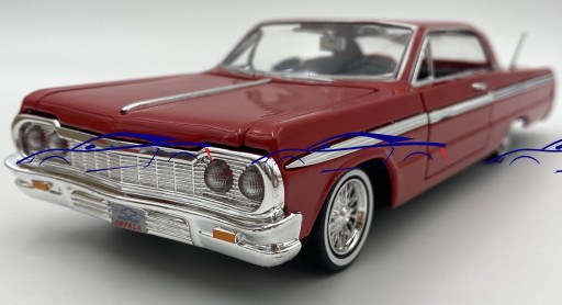 Chevrolet Impala красный 1964 1:24 Motormax 73259