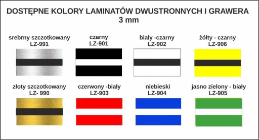 BRELOKI do kluczy NUMEREK DWUSTRONNY 7x4 cm 10 szt