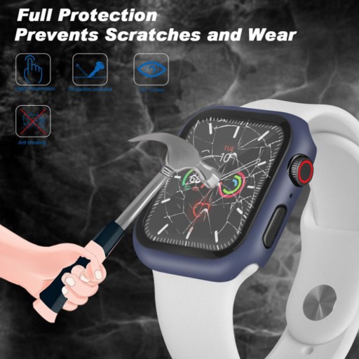 Корпус корпуса + 2IN1 Glass для Apple Watch 1 2 3 38 мм