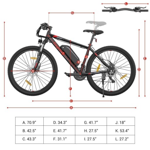 Электрический велосипед Eleglide M2 ​​15AH 250 Вт 27,5 дюйма