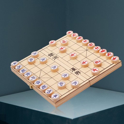 Складные деревянные китайские шахматы Xiangqi, настольные игры, настольные стратегии и большие