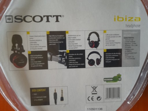 DJ SCOOT DJ Наушники Ibiza Новая упаковка!