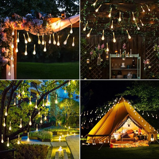 СОЛНЕЧНАЯ САДОВАЯ ГИРЛЕНД-СВЕТИЛЬНИК 40 LED HEAT 6м