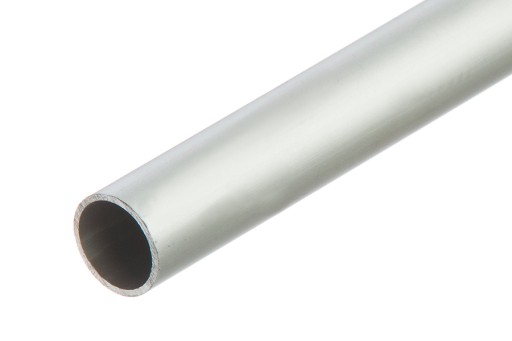 Rura okrągła aluminiuma anoda fi 15mm 1m Srebrna