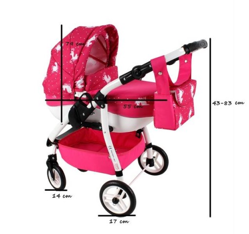ADBOR LILY SPORT 2 FREE кукольная коляска Ls-23