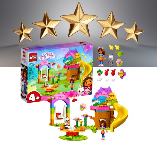 ДЕТСКИЙ НАБОР КУКОЛЬНОГО ДОМИКА LEGO FAIRY GARDEN PARTY GABI CAT