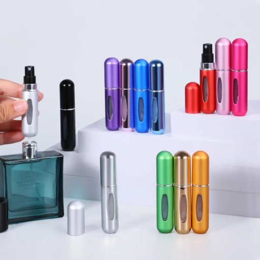 PERFUME ATOMIZER Флакон-дозатор для парфюмерной этикетки 5 мл, матовое серебро