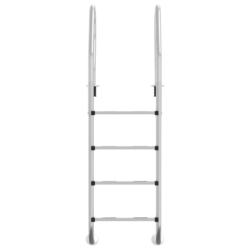 vidaXL Лестница для бассейна 54x38x184,5 см, нержавеющая сталь 304