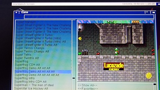 Amiga 1200 Ultimate ClassicWbOs3.9 po polsku karta cf 16 gb