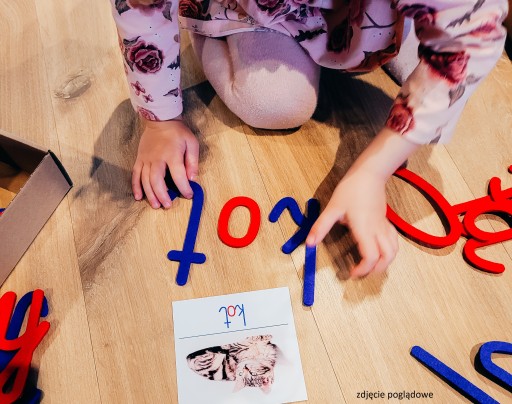 Подвижные буквы алфавита из фетра FILC Montessori.