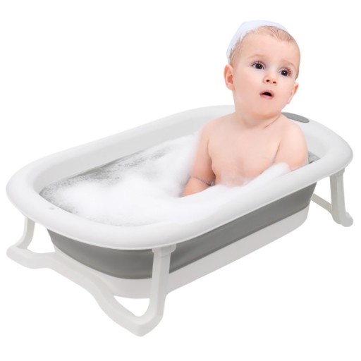 БОЛЬШАЯ ДЕТСКАЯ СКЛАДНАЯ СИЛИКОНОВАЯ ТУРИСТИЧЕСКАЯ ВАННА BABY BABY