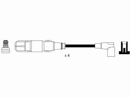 КАБЕЛИ ЗАЖИГАНИЯ NGK RC-BW235 BMW 3 E46 1.8 5