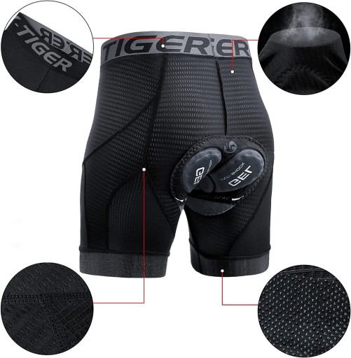 ШОРТЫ ВЕЛОСИПЕДНЫЕ ШОРТЫ МУЖСКИЕ ВЕЛОСИПЕДНЫЕ БОКСЕРЫ X-TIGER GEL INSERT XL