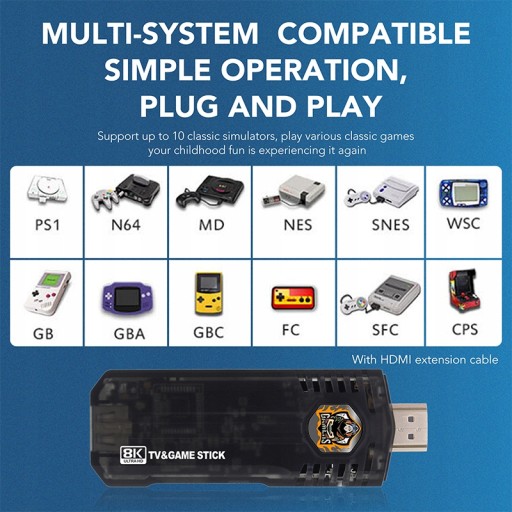 Game Stick 4K 10000 Game X8, оригинальная поддержка 14