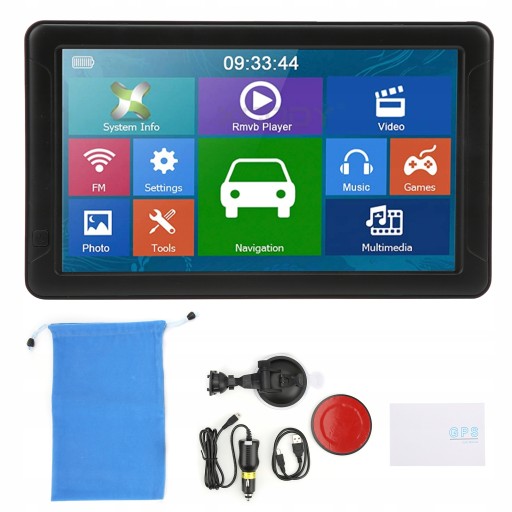NAWIGACJA SAMOCHODOWA GPS 9'' MAPA