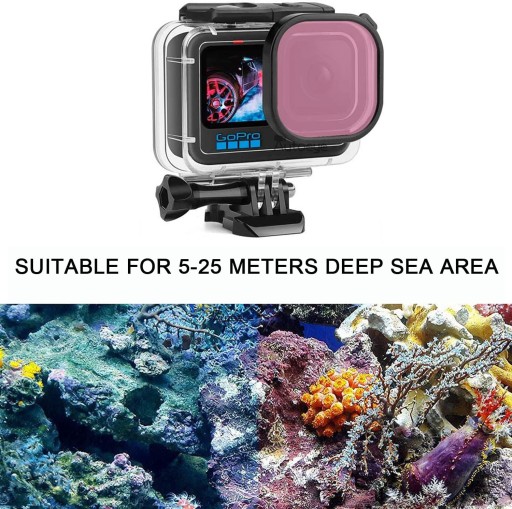 Подводный бокс для GOPRO HERO 9 10 11 с ФИЛЬТРАМИ