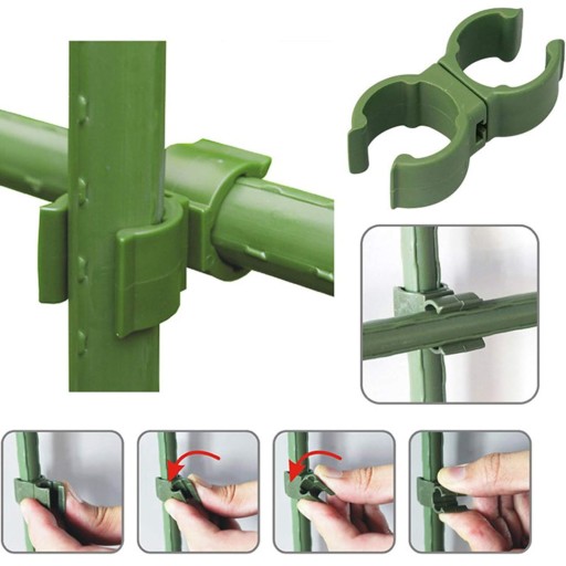 ŁĄCZNIK PRZEGŁUBOWY OBROTOWY 360° DO TYCZEK OGRODOWYCH ZŁĄCZKA 1,1mm 6sztuk
