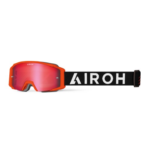 Gogle Airoh Blast Xr1 Orange Matt - Szyba Red Mirrored (1 szyba w zest)