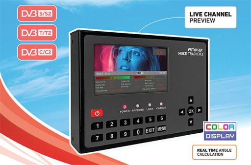 Amiko MultiTracker 3 DVB-T/T2/S/S2/C/C2 метр