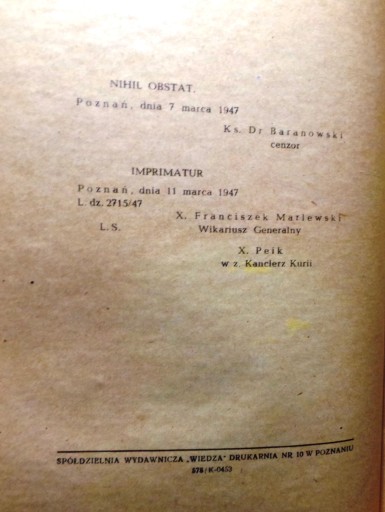 К празднику Всемилостивого Спаса о. Доктор М. СОПОЧКО [Познань, 1947 г.]
