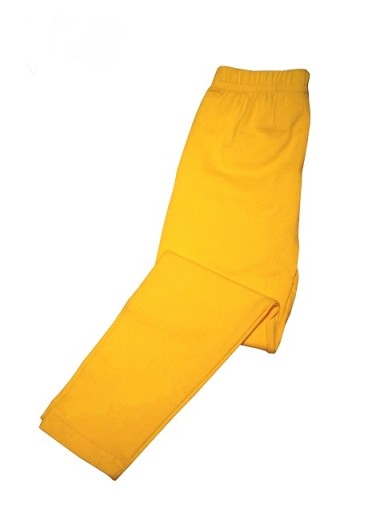GETRY LEGGINSY DZIECIĘCE BAWEŁNIANE 128 Żółte