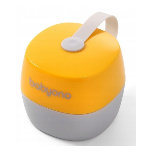 Babyono NATURAL NURSING контейнер для соски, желтый