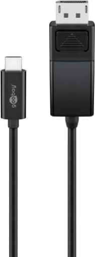 Goobay USB-C 3.1 — кабель Display Port, 1,2 м, черный