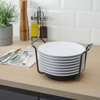 ПОДСТАВКА, антрацит ДЛЯ ТАРЕЛОК 15-23СМ IKEA