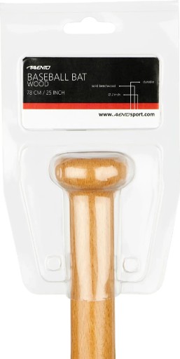 Kij baseballowy bejsbolowy drewniany AVENTO 78cm / 31cali
