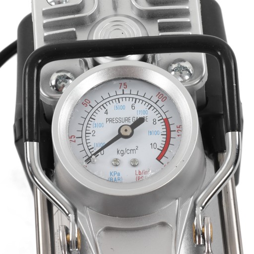 Портативный насос для накачивания шин, двойной цилиндр 150PSI