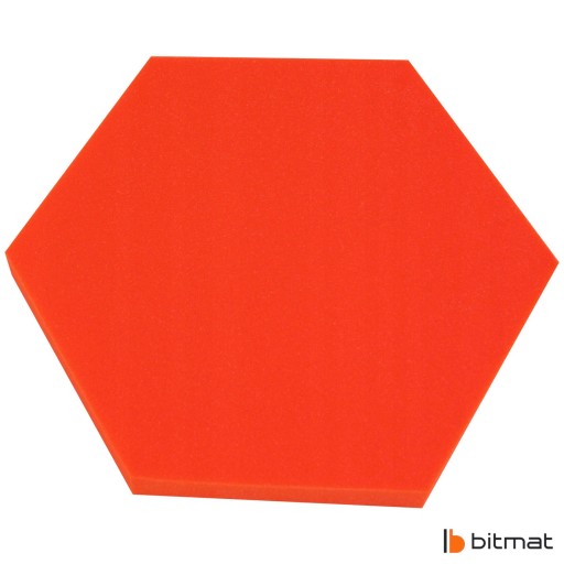Акустическая звукоизоляционная пена HEXAGON, красная панель, сотовая губка