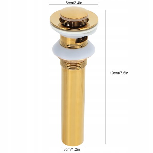 Слив для раковины Gold без перелива Anti Clog