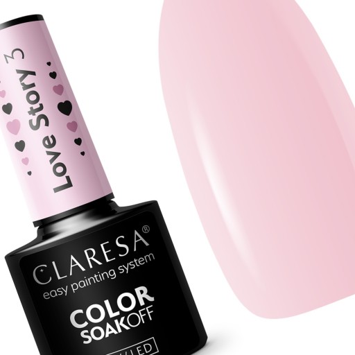 CLARESA lakier hybrydowy do paznokci LOVE STORY 3
