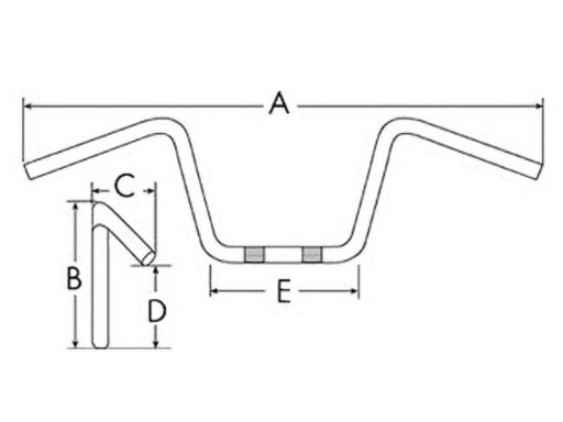 Руль Yamaha YBR 125.