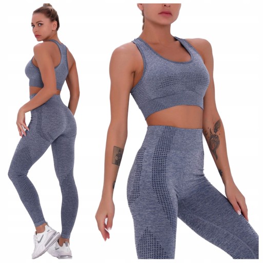 SPORTS SET топ бесшовные леггинсы для фитнеса L
