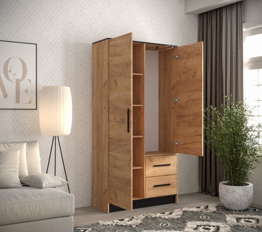 Szafa MALTA 4 103 dąb złoty craft z lustrem RIBES