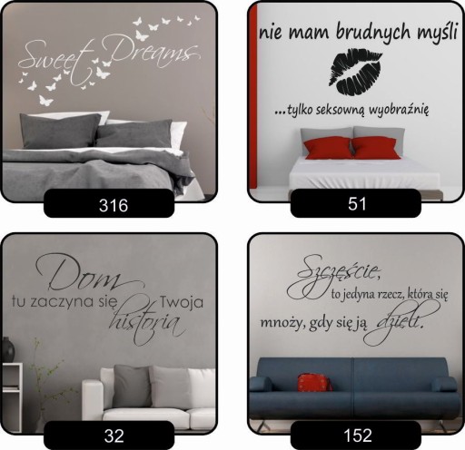 Naklejka na ścianę cytat napis Mamy siebie