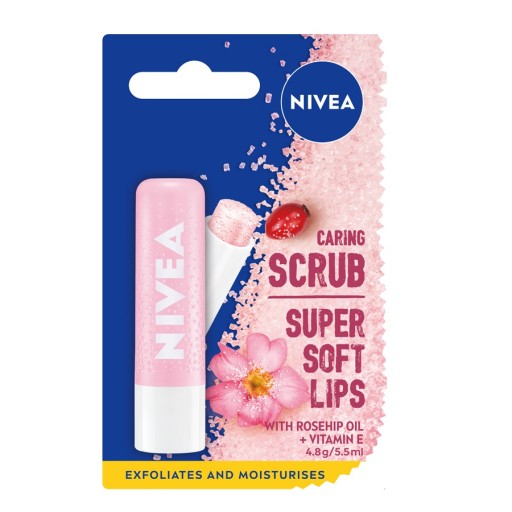 Ухаживающий скраб для губ NIVEA Wild Rose с витамином Е