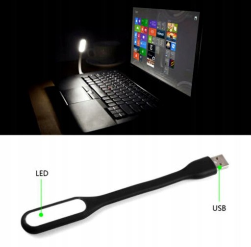USB СВЕТОДИОДНАЯ СИЛИКОНОВАЯ НОЧНИЦА ДЛЯ НОУТБУКА ГИБКАЯ ТУРИСТИЧЕСКАЯ СИЛЬНАЯ