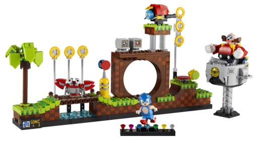 LEGO 21331 IDEAS ЕЖ СОНИК ЗОНА ЗЕЛЕНОГО ХОЛМА