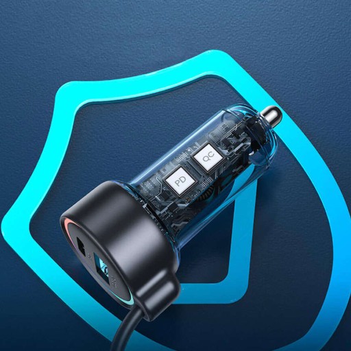 МОЩНОЕ БЫСТРОЕ ЗАРЯДНОЕ УСТРОЙСТВО USB/USB-C КАБЕЛЬ USB-C 55 Вт